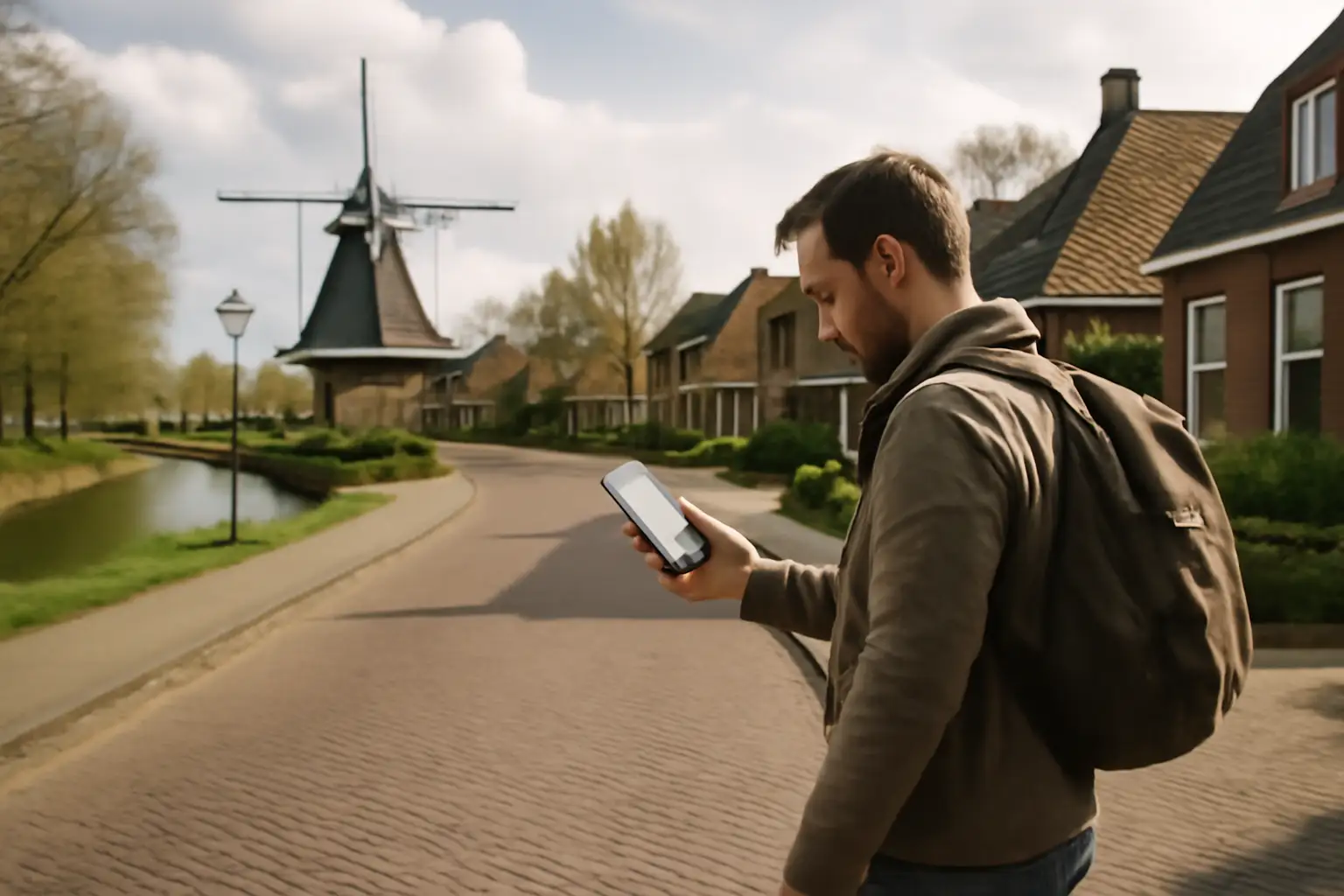 Een stadsspel spelen in Nieuwleusen