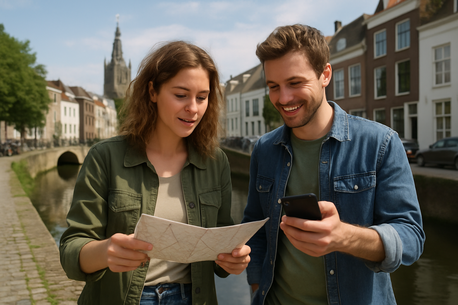 Een stadsspel spelen in 's-Hertogenbosch