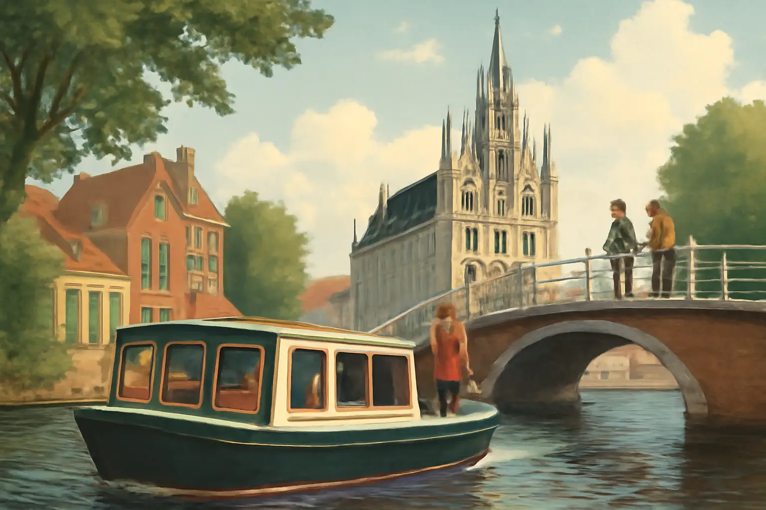 Een stadsspel spelen in Gouda