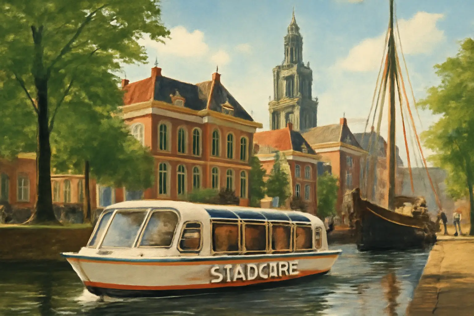 Een stadsspel spelen in Groningen