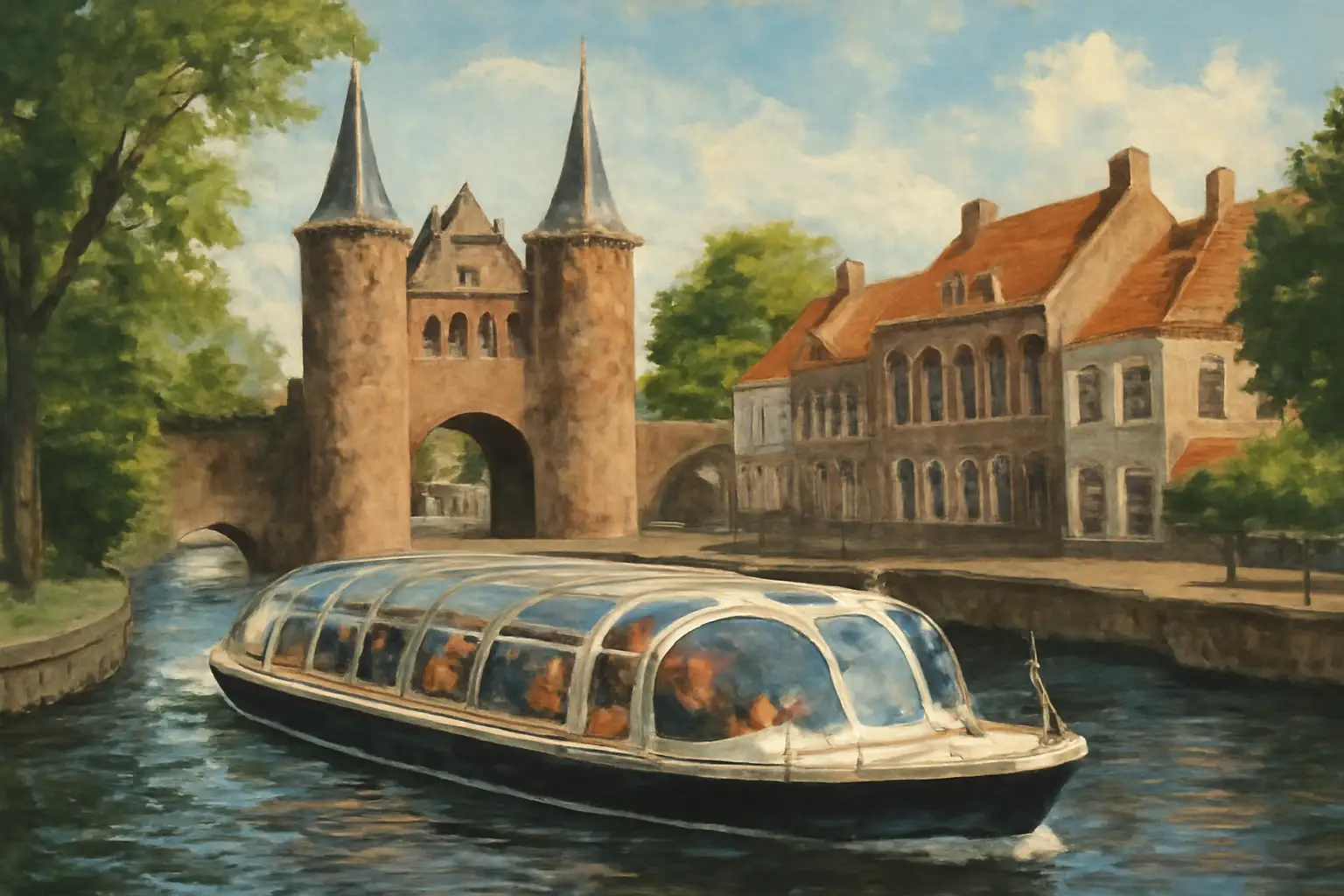 Een stadsspel spelen in Harderwijk