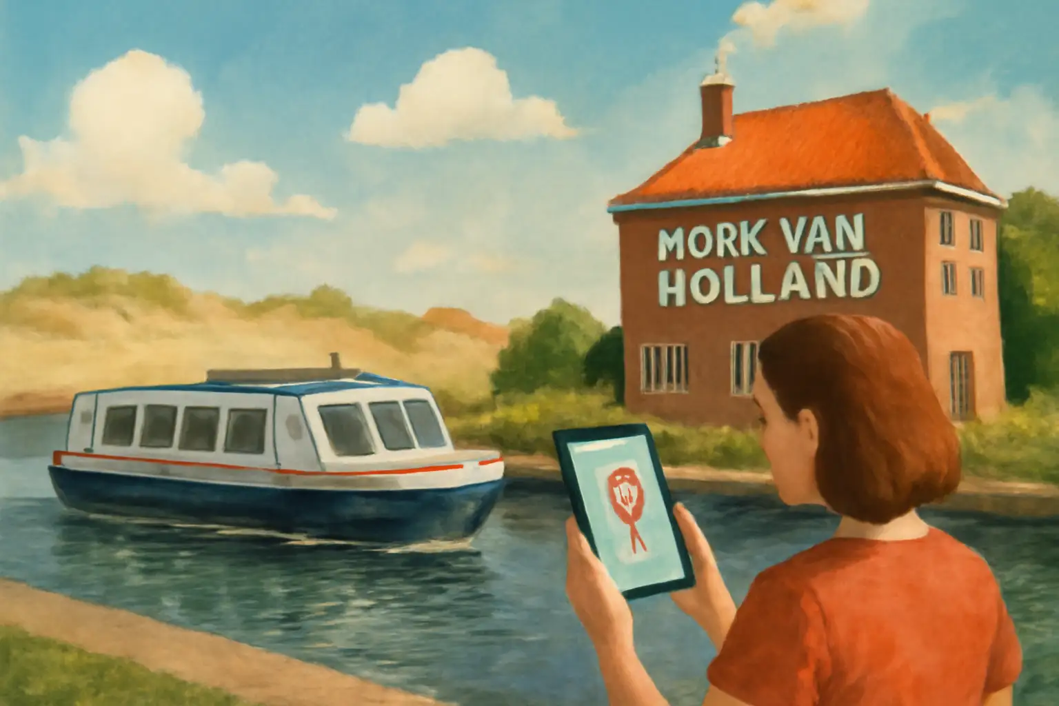 Een stadsspel spelen in Hoek van Holland