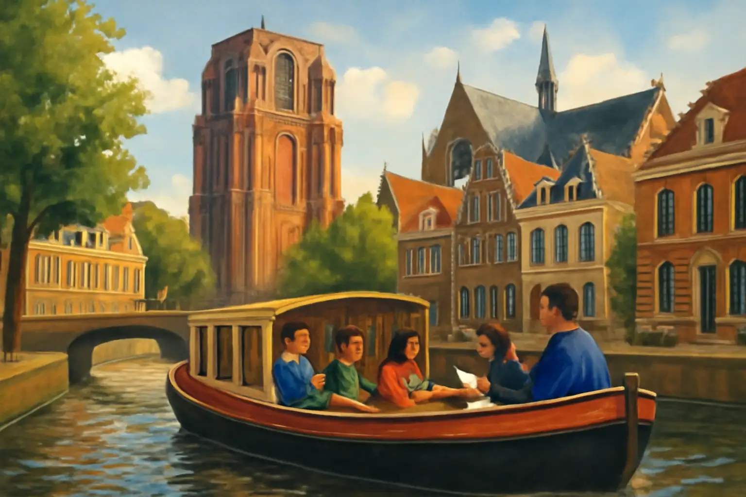 Een stadsspel spelen in Leeuwarden