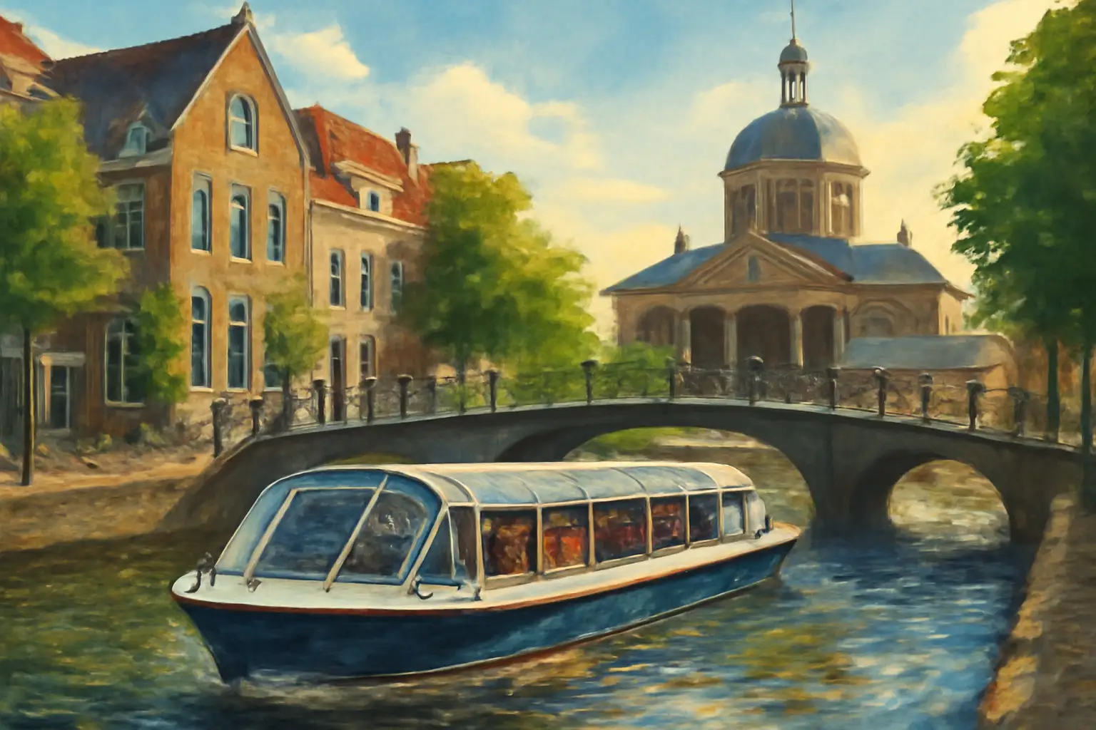 Een stadsspel spelen in Leiden