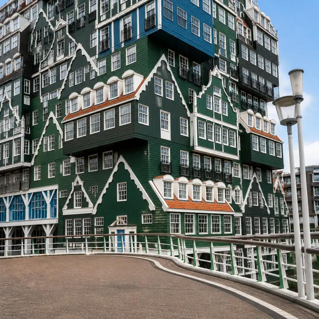 Een stadsspel spelen in Zaandam